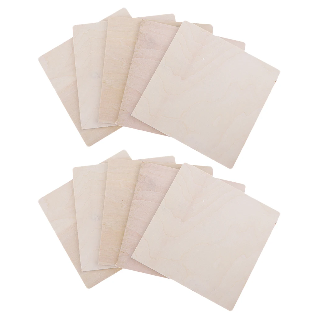 Solid Basswood Wood Sheets 5mm DIY Building Sand Table Diorama Architecture Model Fairy Garden Making Materials Crafts Supplies 