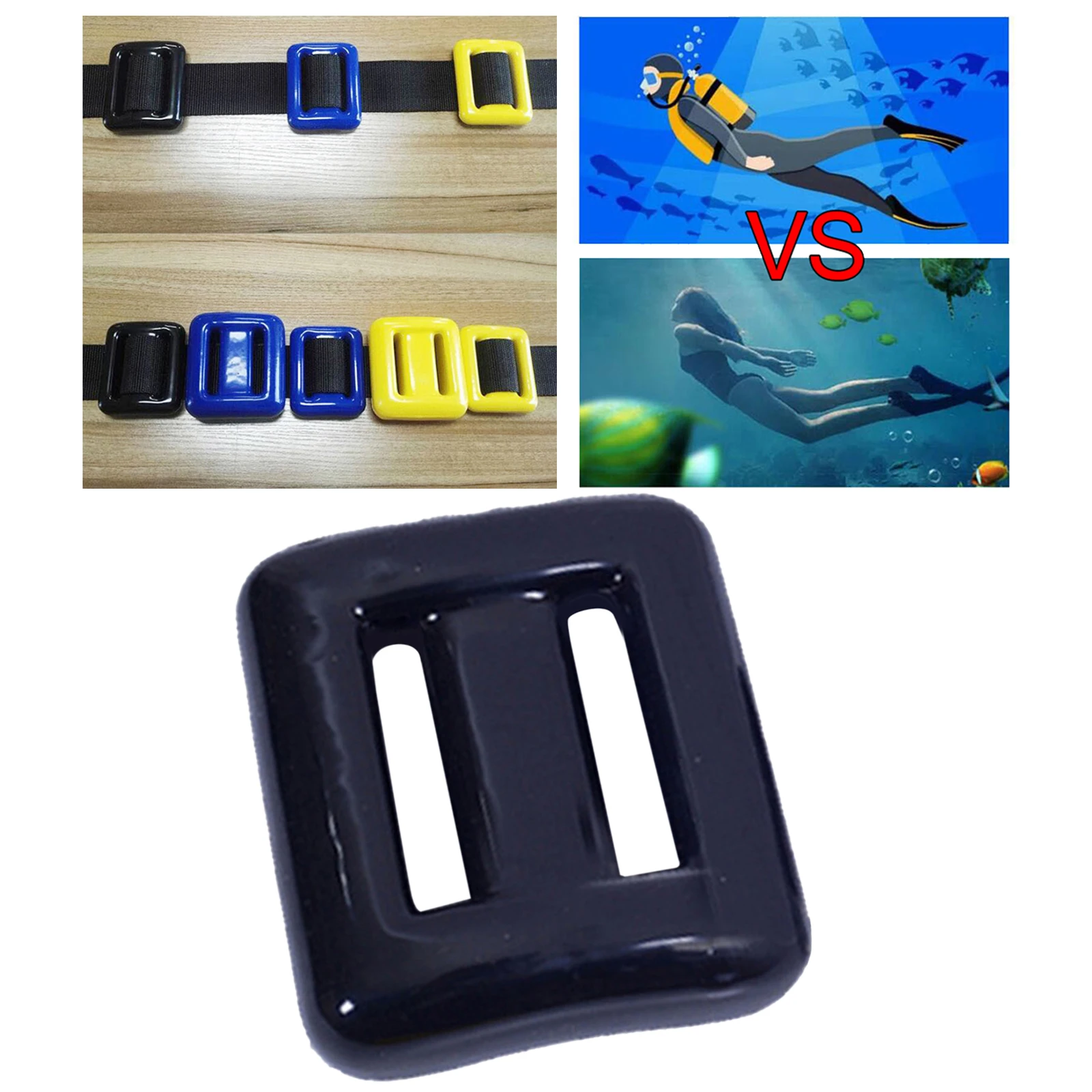 0.5kg Scuba Lead Weights Rubber Coated Counterweight Swimming Equipment