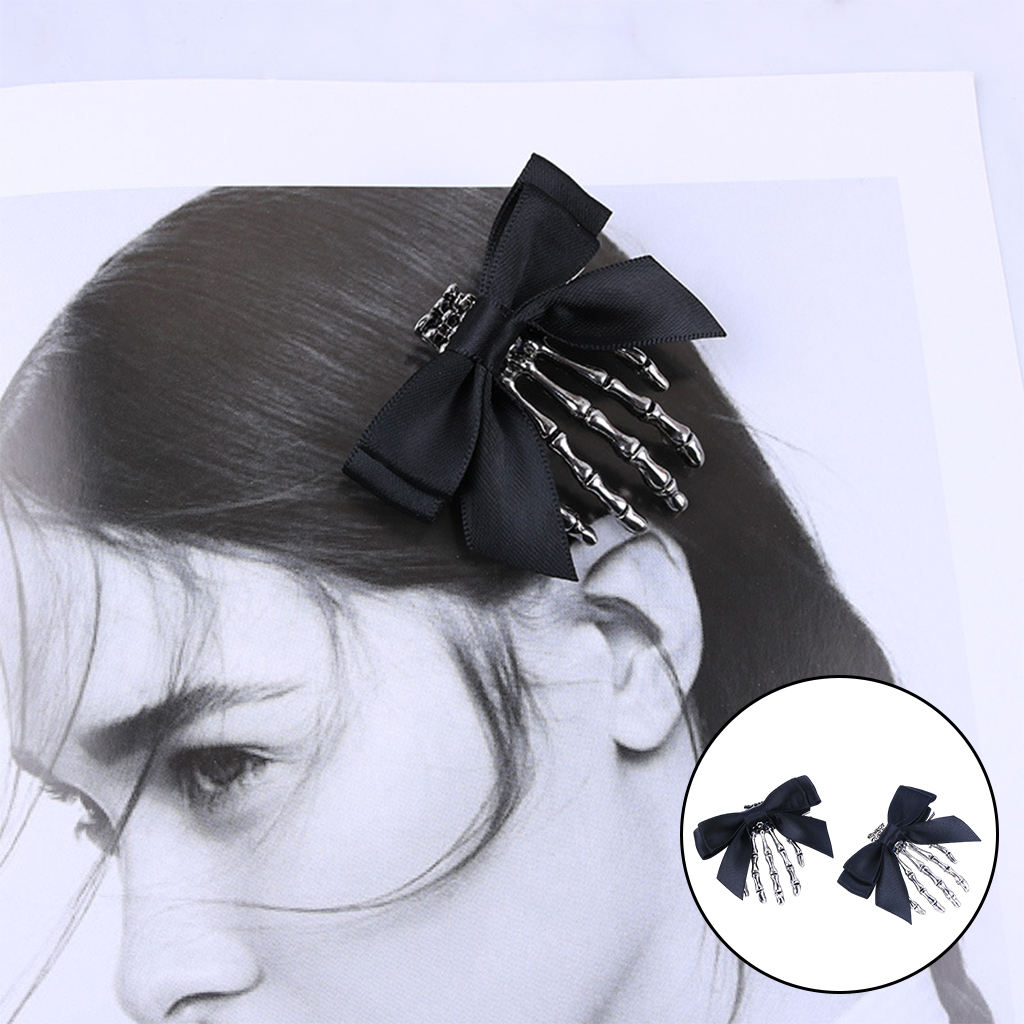 2 Pcs Skull Hand Bone Hairpin Gripper Ghost Skeleton Hair Clips Hairclips  Bone Claw Hair Accessories - Hair Jewelry - AliExpress