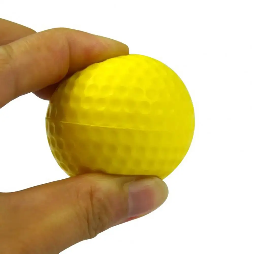 20-Pack Yellow PU Foam Golf Practice Balls Indoor Outdoor Training