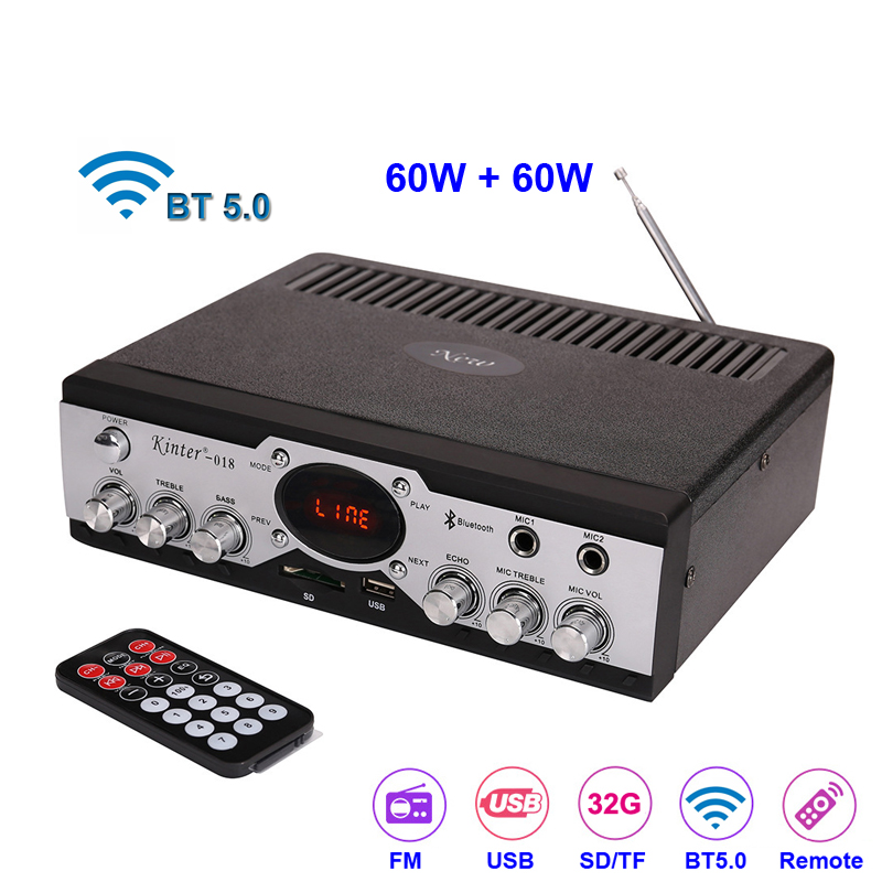 Title 1, Rádio fm mp3 player 2*60w áudio bluetooth-ampli...