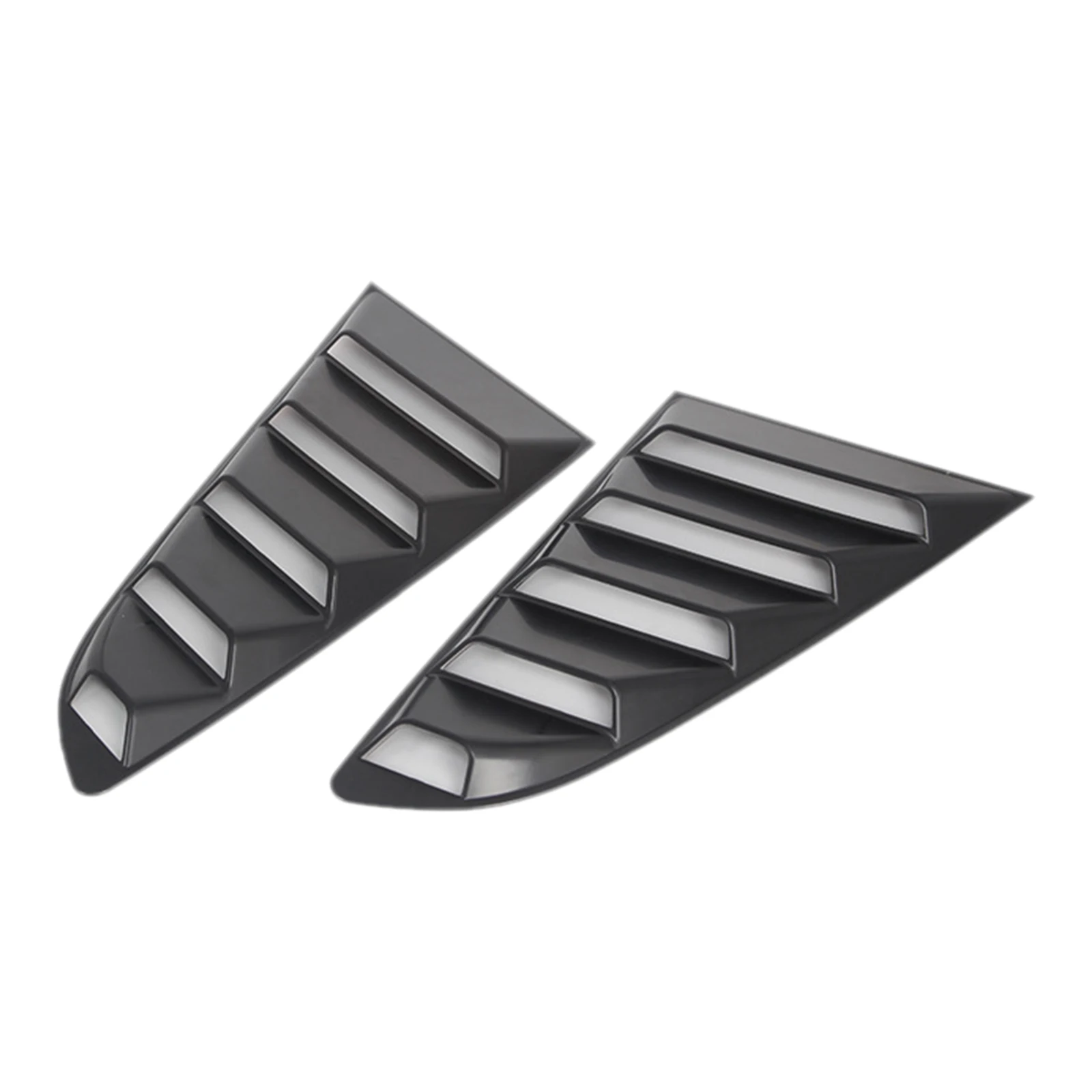 ABS Rear Quarter Side Window Louvers Spoiler Panel Air Vent Scoop Shades for Ford Mustang 2015 2016 2017 2018 2019 2020 2021