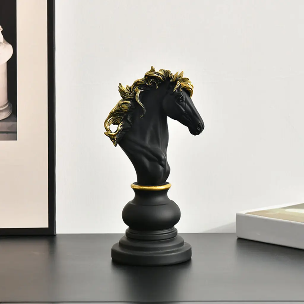 Modern Resin Art International Chess Board Games Sculpture Chessmen Ornament Figurine Photo Props Decoration