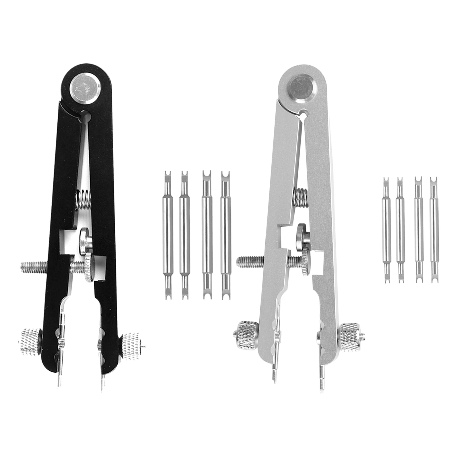 Watches Spring Bar Repair Tool Tweezer V-Shaped Disassembly Dismantling with 4 Pins 6825 Strap Band Removal Removing Tools