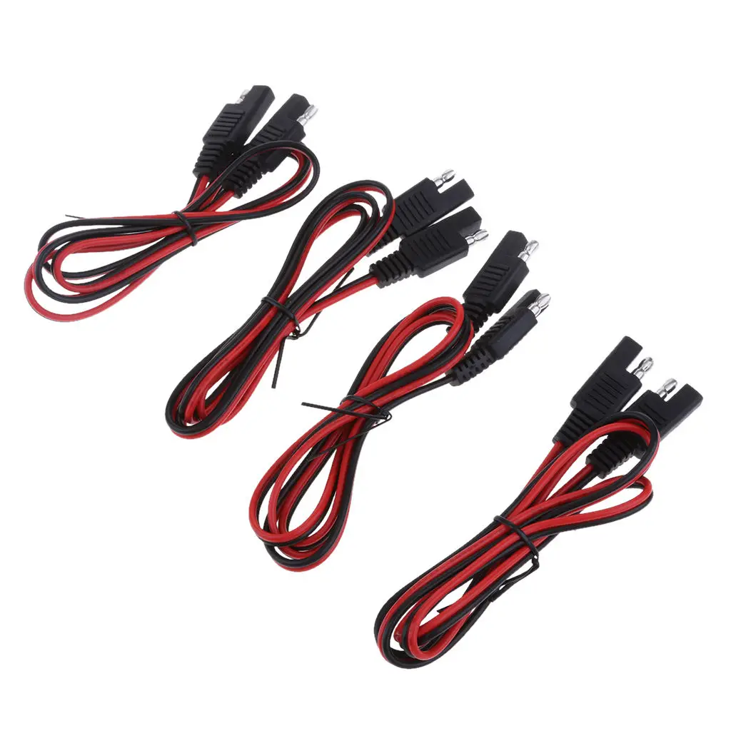 4x Auto Motorcycle Boat SAE To SAE Connector Quick Disconnect Wire Harness