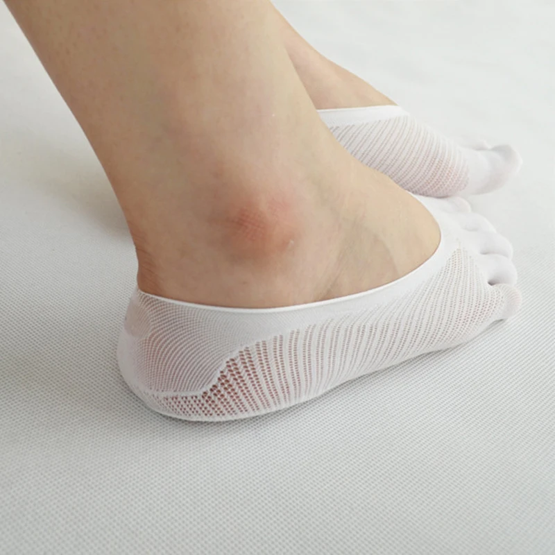 Orthopédique Compression Chaussettes Femmes Anti-Dérapant Toe Socks Low Cut Liner Court Chaussettes