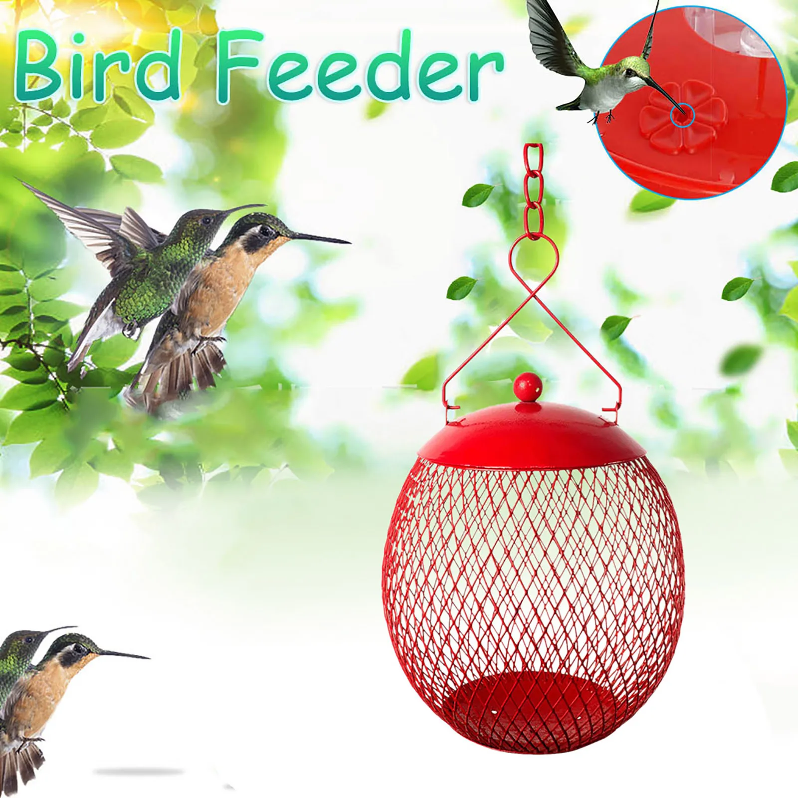 Courtyard Feeder bird cages Berrie Hummingbird bird feeder cage Garden bowls and bowls Villa Balcony bird feeder camera