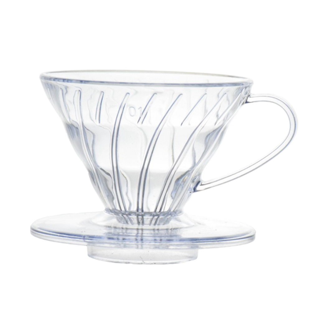 Clear Pour Over Cone Dripper  Reusable Coffee Filter Holder Cup Stand for Travel Home Shop Bar Use， Easy to Clean