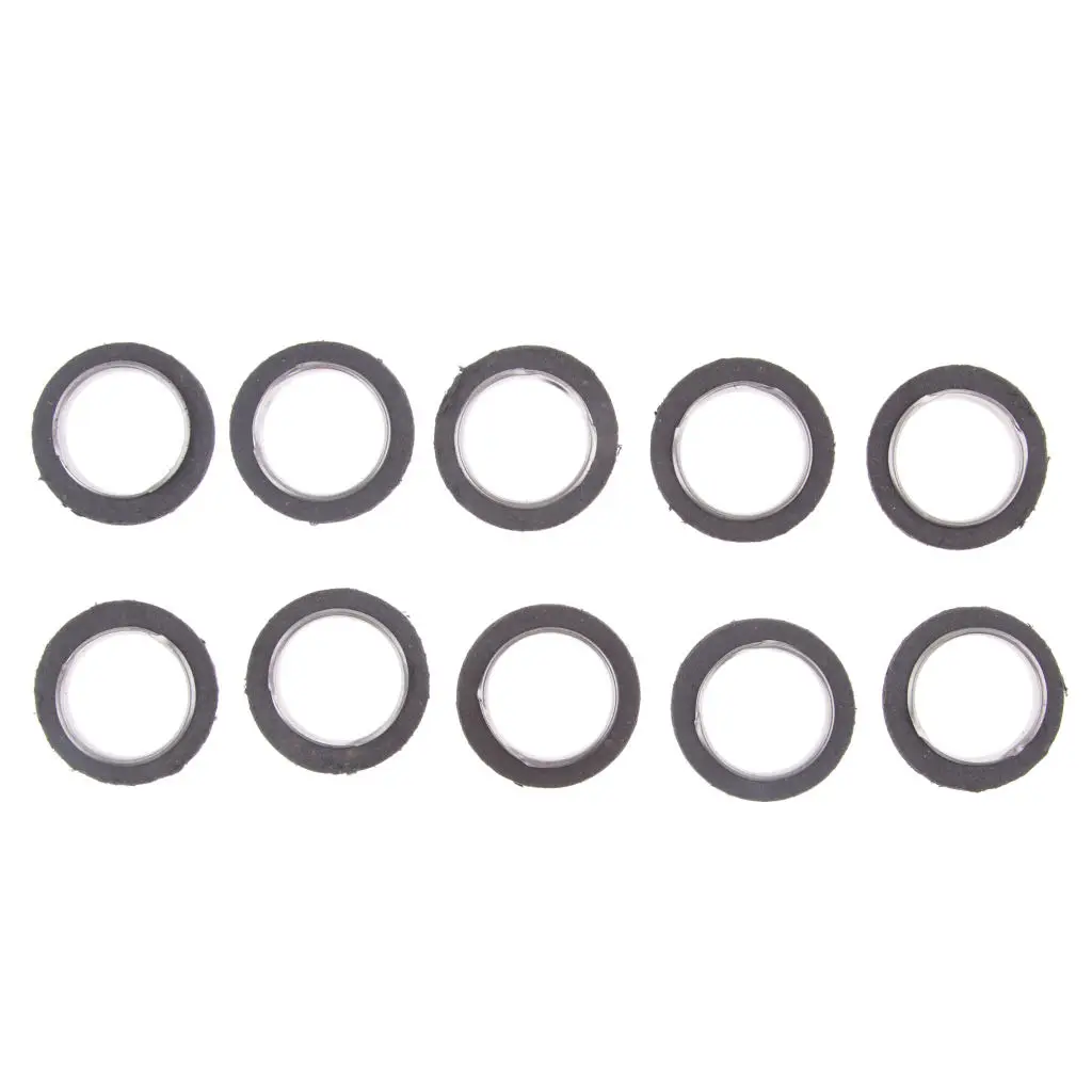 10x Metal Motorcycle Exhaust Pipe Gasket Rings for Yamaha 100cc/150cc/125cc Scooters ATV