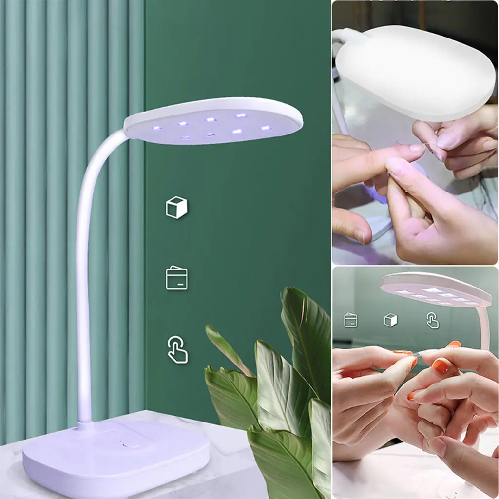 USB LED Nail Lamp Heating Light Folding Nail Dryer for Gel Nails Nail Art