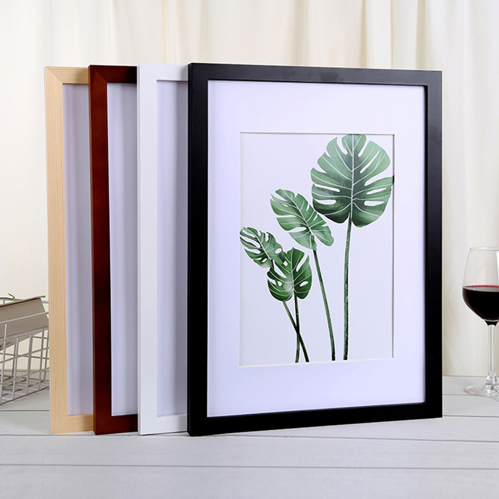 Rustic Wood Frame Photo Holder Hanging Picture Collage Board for Photo Display Wall Decor 20x25cm