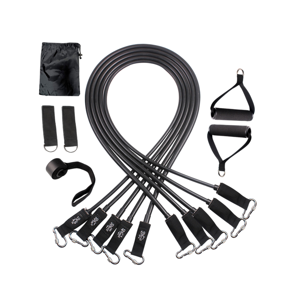 Resistance Bands 150lbs Heavy 11 PCS With Handles Door Anchor Training Tubes