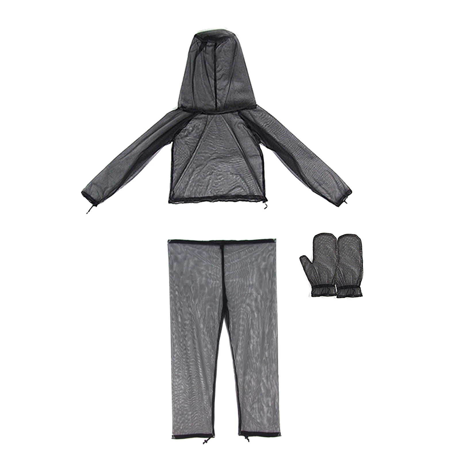 Breathable Anti-Mosquito Suit Bee Netting Hood Jacket Coat Hunting Outdoor