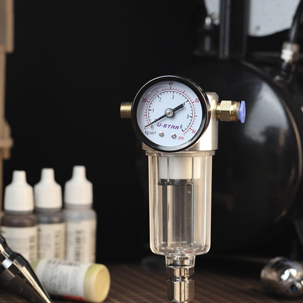 Air Pressure Regulator Air Compressor Filter Oil-Water Separator Reduce Pressure Valve for UA-90093