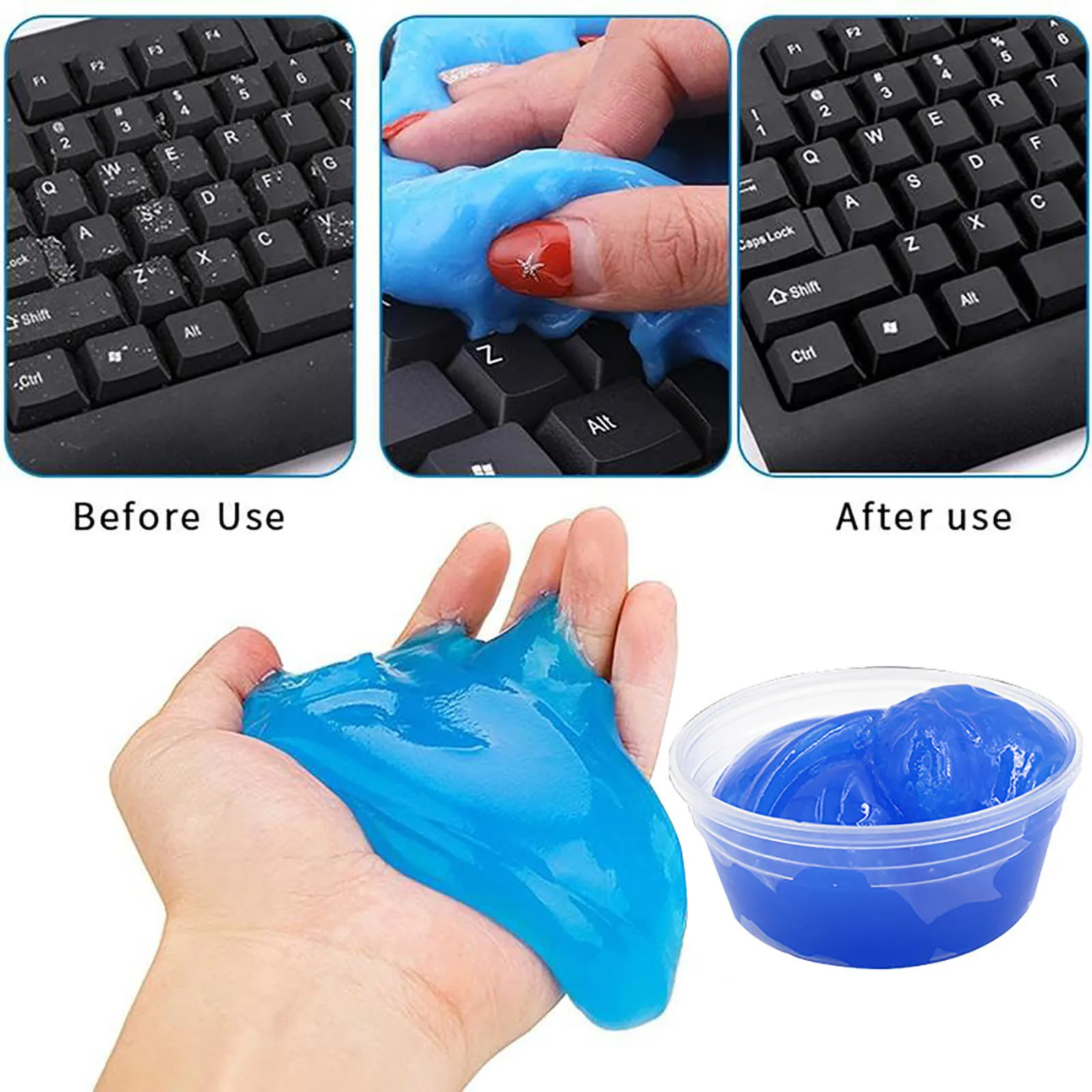 best car wax 50g Car Interior Cleaning Glue Slimes For Cleaning Air Vent Magic Dust Remover Gel Care Computer Keyboard Slime Cleaner Gel car wash water
