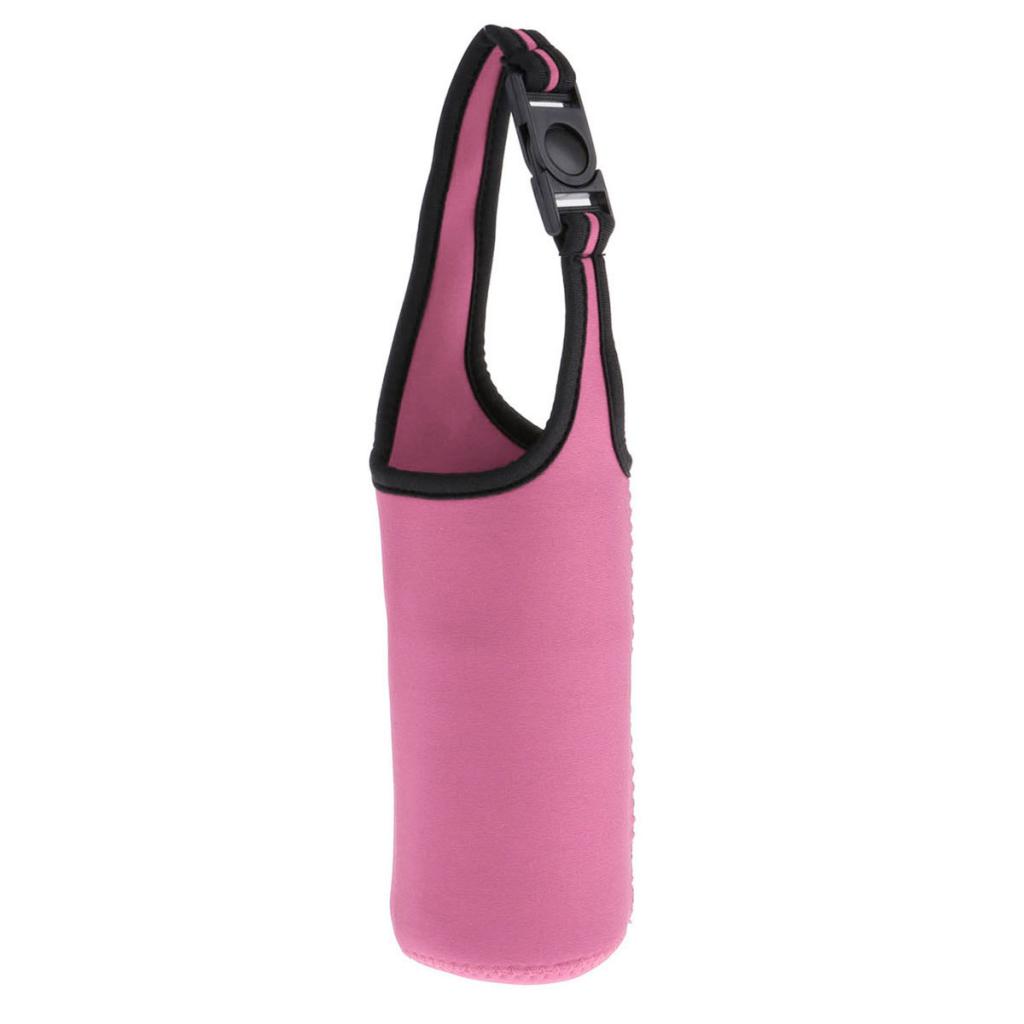 Water Bottle Sleeve Neoprene Cover - Bottle Holder Handle Strap with Buckle -