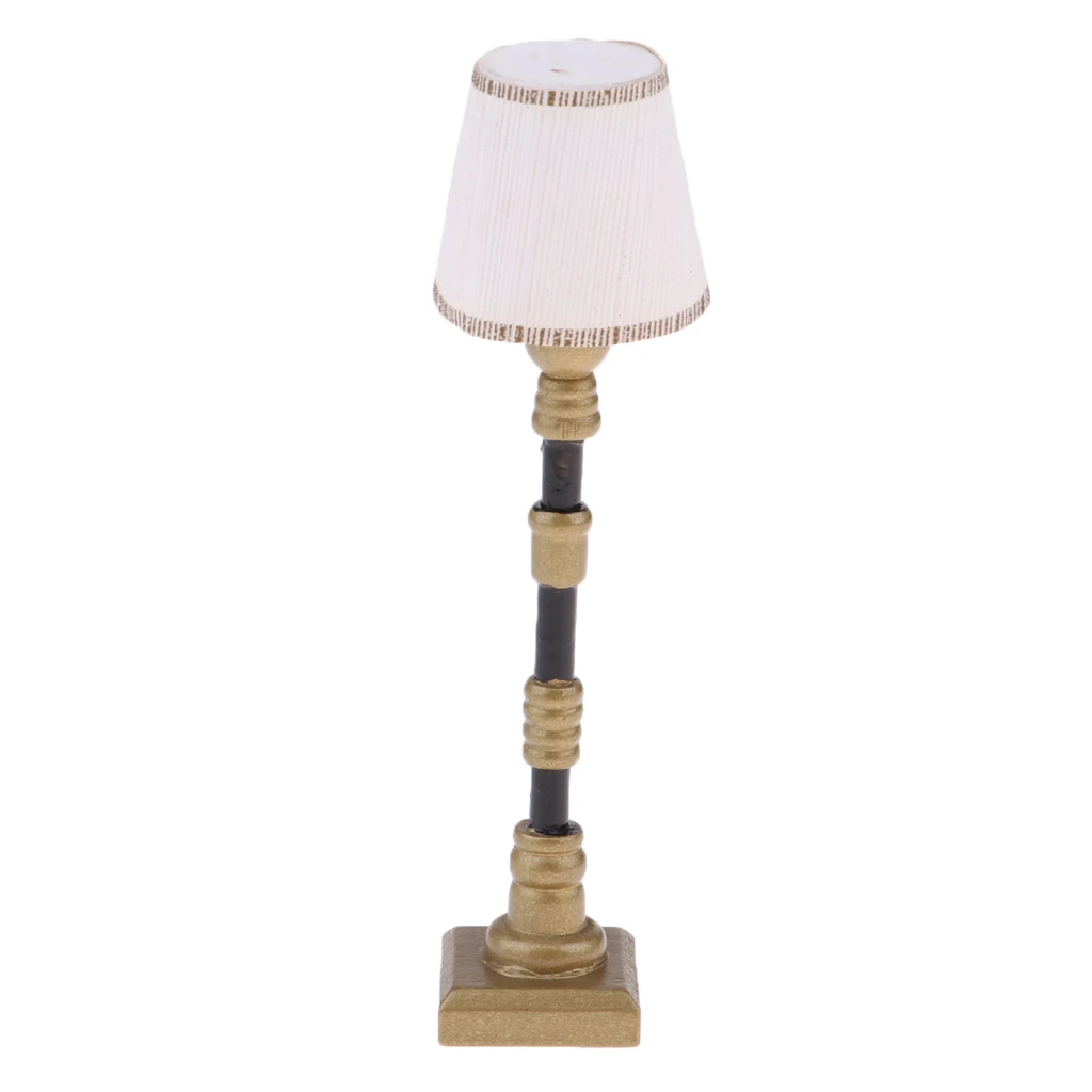 Dollhouse LED Light Floor Lamp, Miniature Standard Lamp, Reading Lights, for
