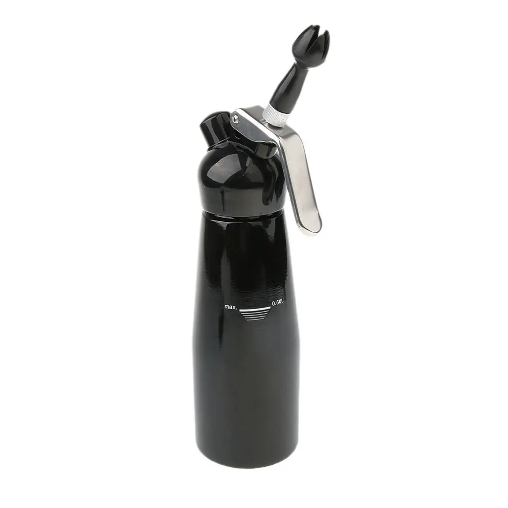 Aluminium Alloy Butter Foam Cream Whipper Dispenser Coffee Dessert 0.5L, Solid, Food Grade