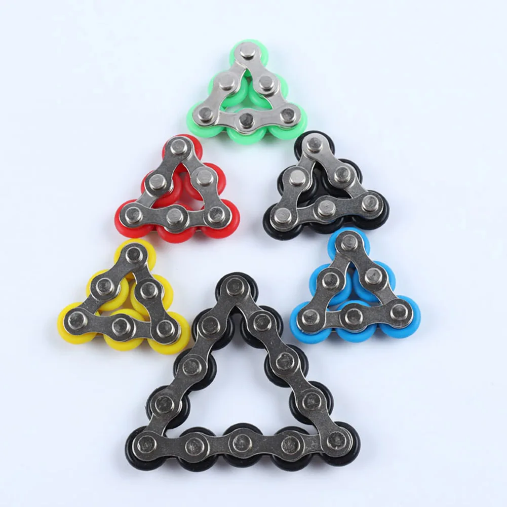 Rotated Fun ADHD Anxiety Mini Adults Kids Stress Reducer Roller Chain Fidget Toy 