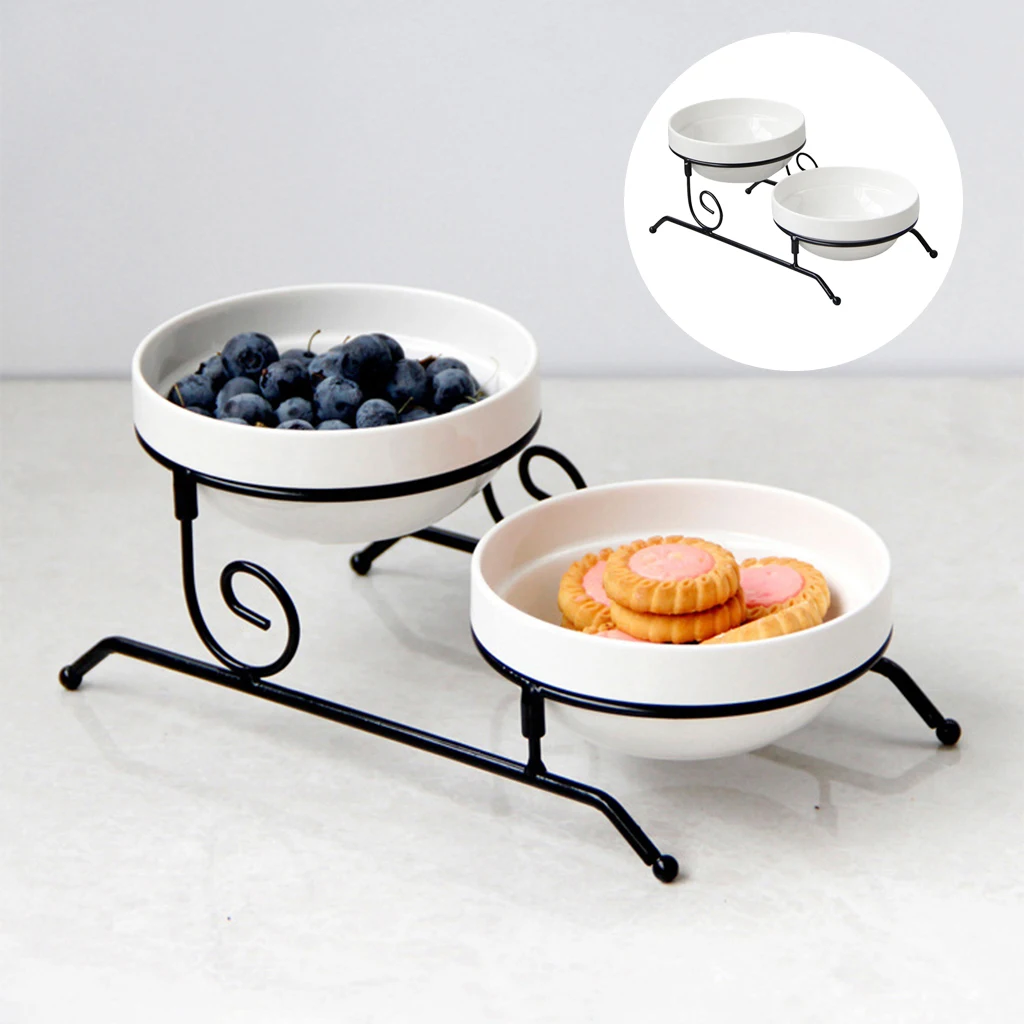 Retro Dessert Cupcake Cake Stand Dinner Candy Tart Pie Fruit Dining Plate Tray Shelf Containers Weedings Party Storage