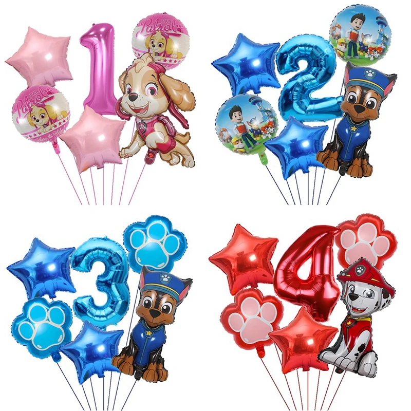 Paw Patrol Dog Kids Birthday Party Decoration Balloons