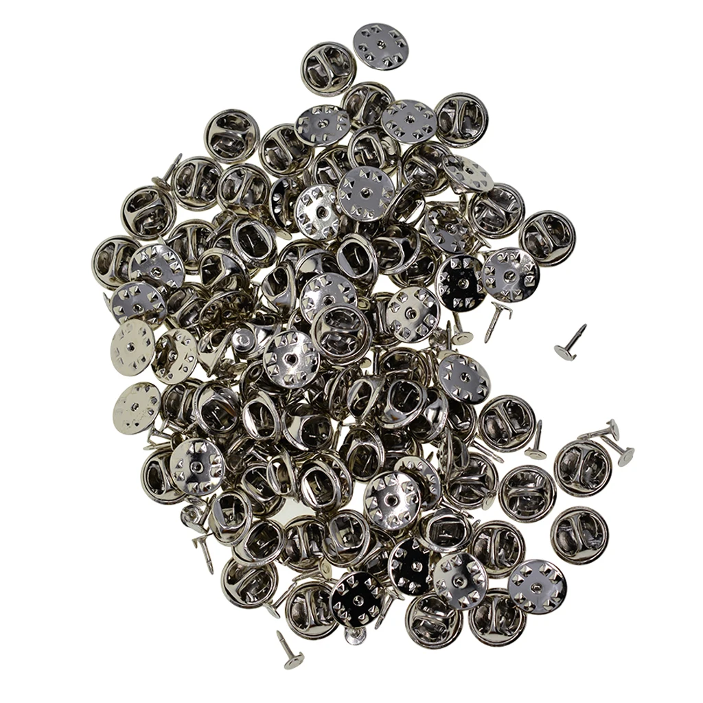 100x Butterfly Clutch Tie Tacks Pin Back Replacement Blank Pins Craft Making