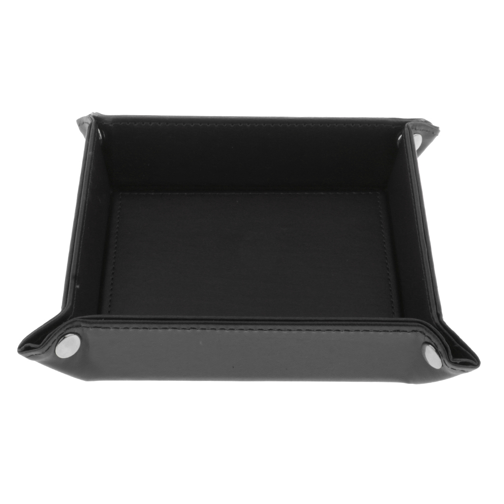Coin Storage Rolling Dice Tray Party Flat Square DND Games Fun Accessories