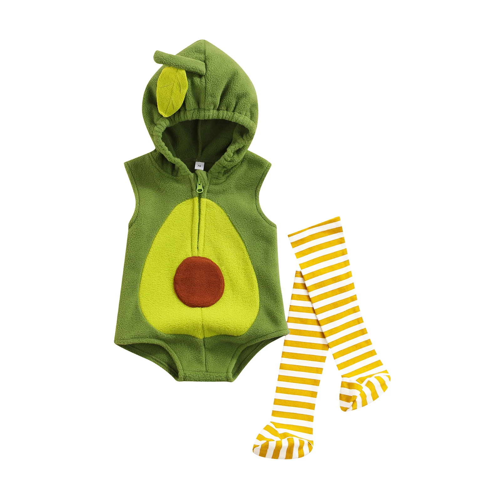 Cute Infant Baby Girls Romper Ma&Baby 0-24M Newborn Infant Baby Girls Boys Romper Cute Avocado Jumpsuit Sleeveless Soft Baby Clothing Birthday Party Costume baby clothes cheap