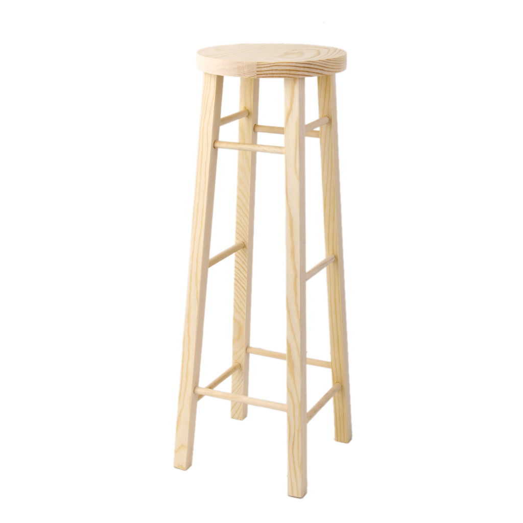 tall wooden stool