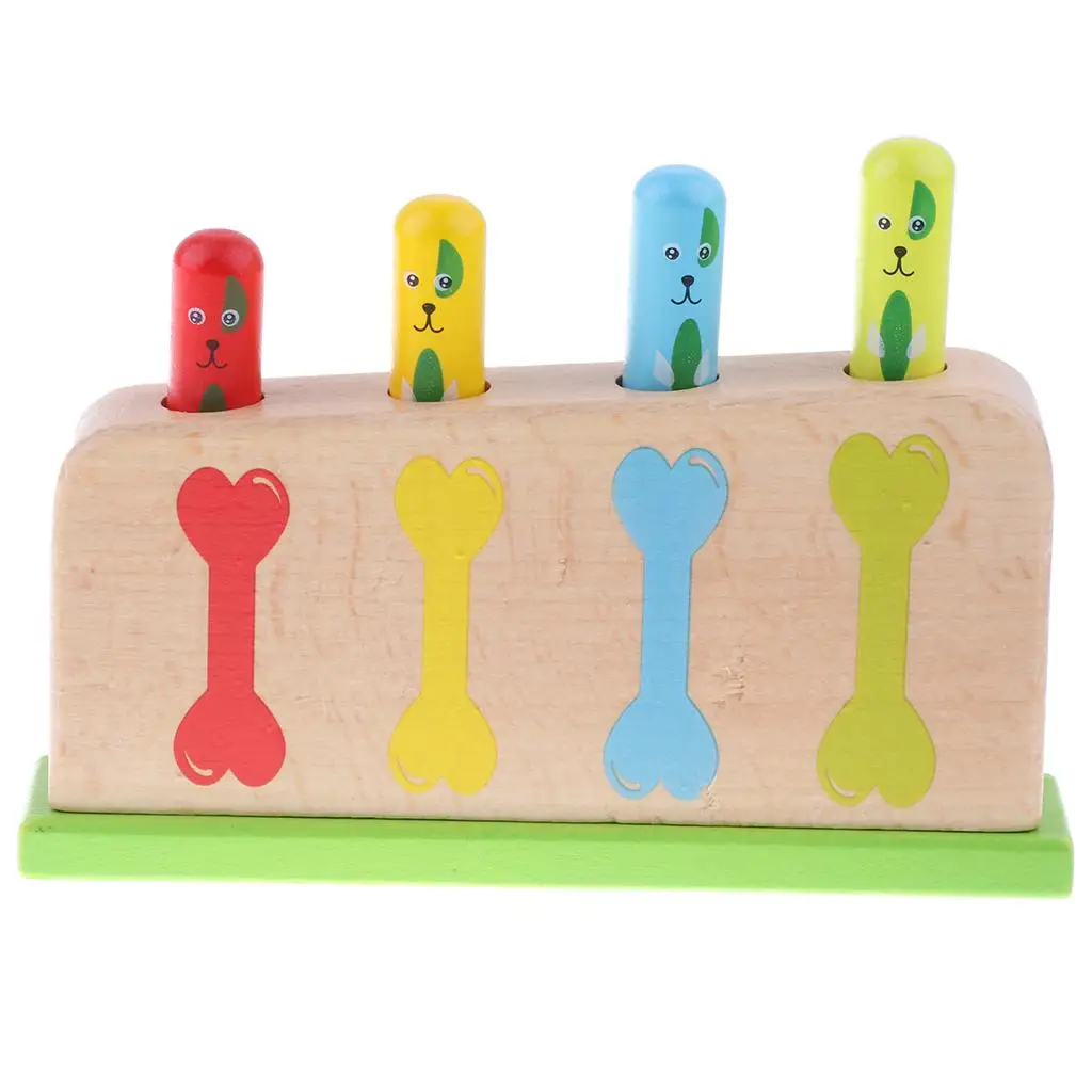 Traditional Baby Wooden Toys Dog Bones Party Supplies Activity Toys