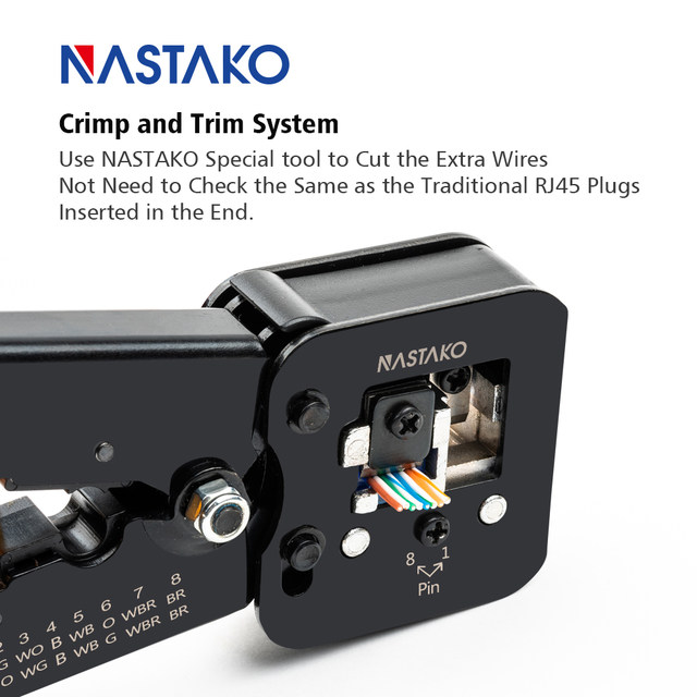 Connettori RJ45 CAT6 Passanti - 25 Pezzi, Plug LAN Con Blocco Fisso 50μ Oro, Per Cavo Rete 1 Gbps - Foto 7