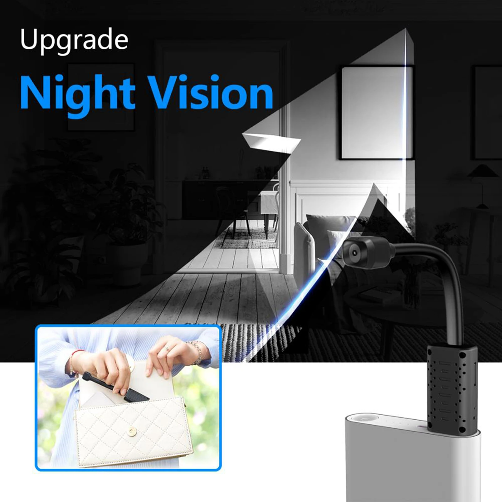 Smart USB Wireless Flexible Night Vision Camera Monitoring for Indoor Security Pet Working