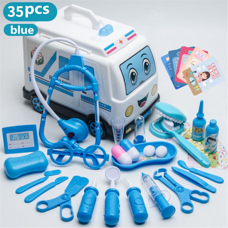 Brinquedo para a Criança do Bebê Meninas Role Play Médico Jogo Medicina Simulação Dentista Tratar Dentes Fingir Jogar Crianças 50le 35 - 45 Pçs 5 médico jogo medicina simulação dentista tratar dentes