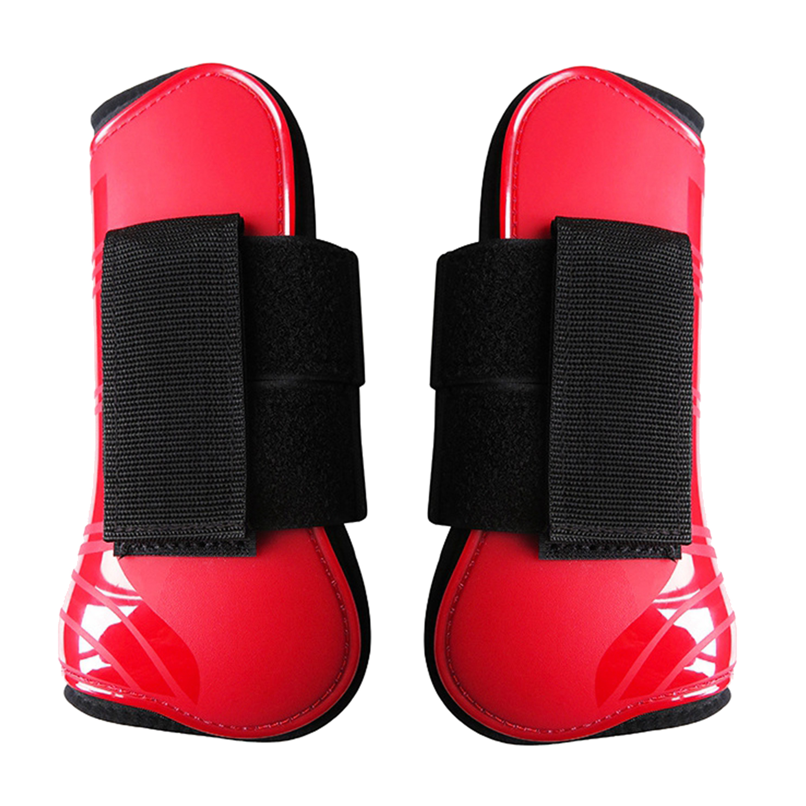 2pcs Riding Shock Absorbing Show Jumping Leg Protection, Equestrian Sport Tendon & Fetlock Boots Set for Horse Club