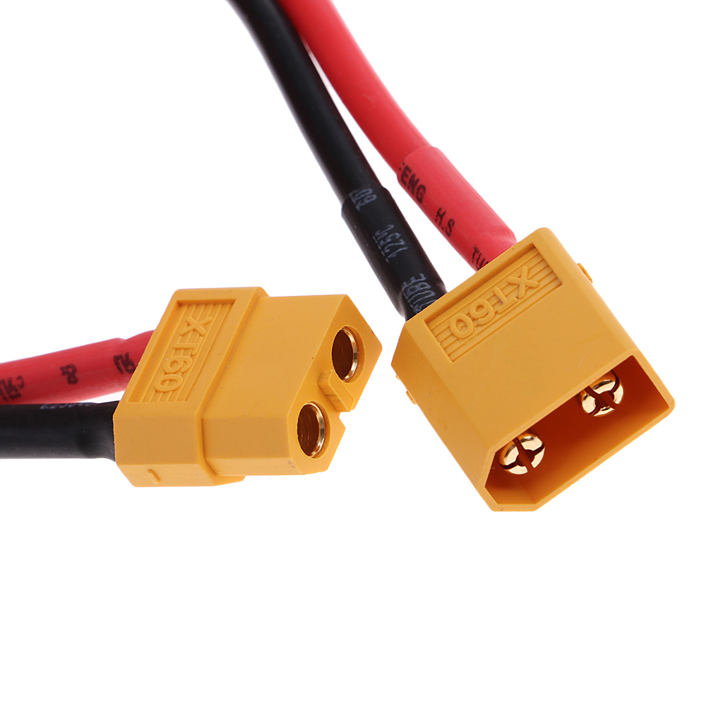 XT-60 Male Female Plug Socket Incl.20cm 14AWG Cable Lipo Battery