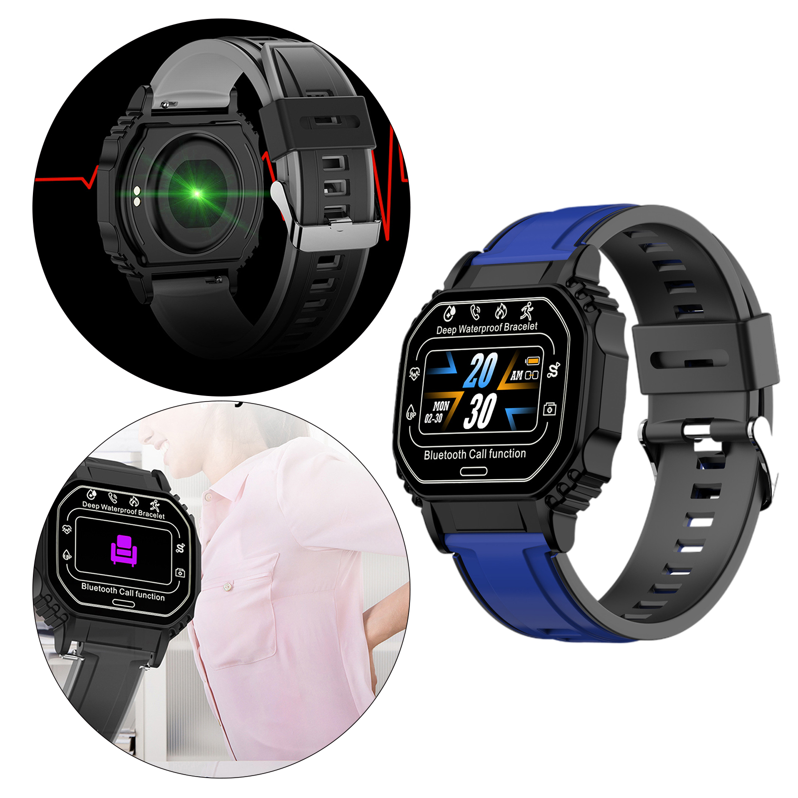 2021 B2 Sports Smart Watch Smartwatch Alarm Clock Sleep Monitor Fitness Tracker IP67 Waterproof Bracelet For Android IOS