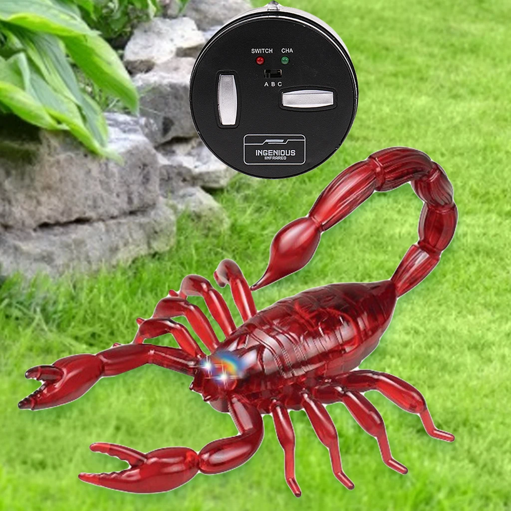 USB Rechargeable Remote Control Electric Scorpion Toy Smashing Simulation Realistic Tricky Toys Props