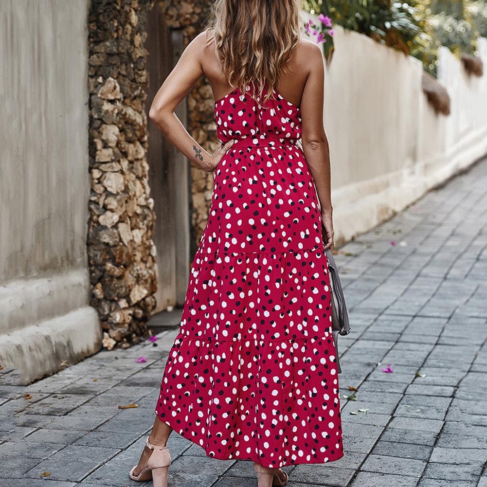 verão boho sem mangas vestido longo bainha