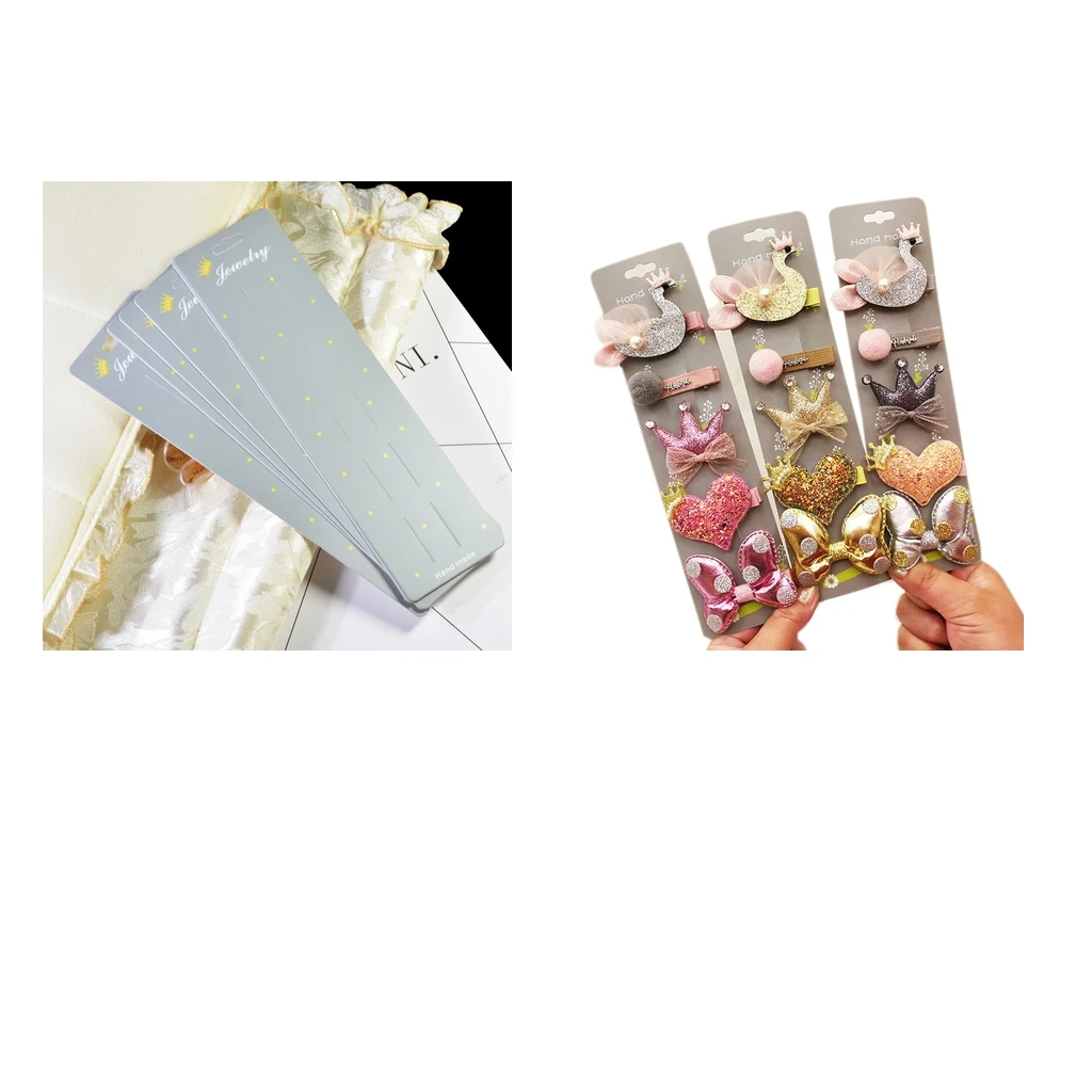 Jewellery Display Cards, Hair Clip/Hair Band/ Packaging Cards 10pcs Lengthen