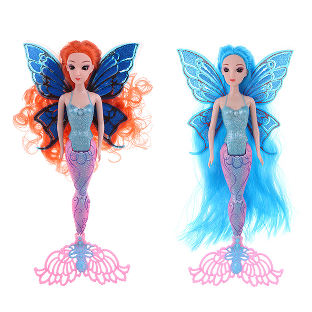 Stylish Mermaid Doll Toy Mermaid Rainbow Lights Doll Classic Princess Toys Custom Doll Collection Birthday Gifts