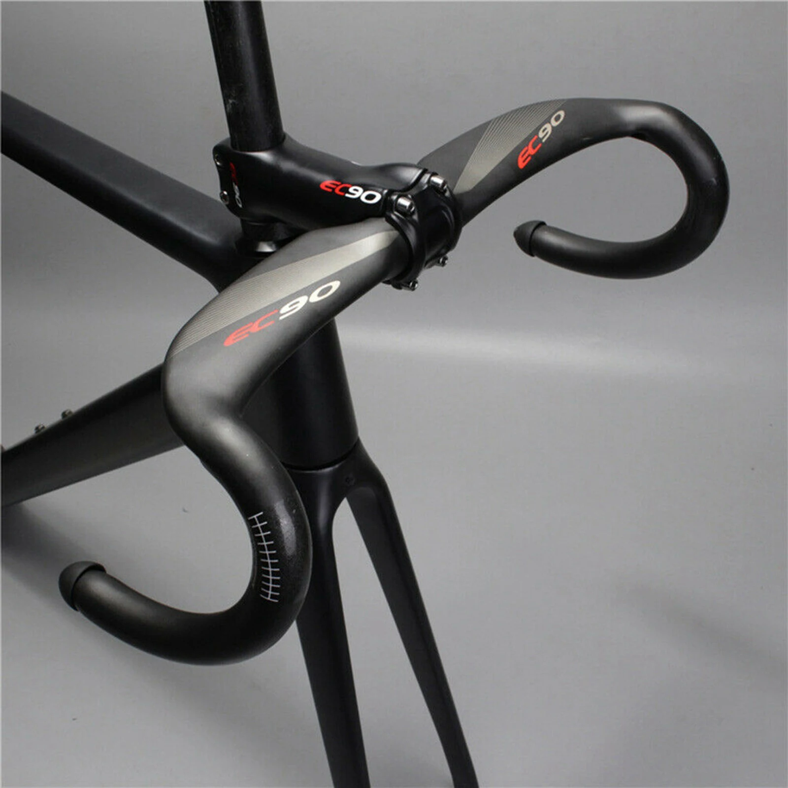 Carbon Fiber Black EC90 Road Handlebar 400/420/440 Handle Bike 31.8 Drop Bars 