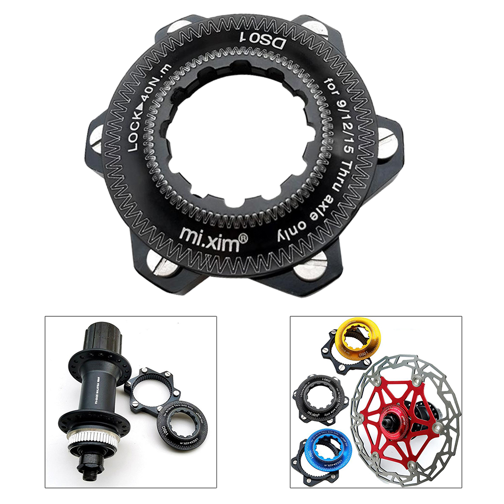 Bike Center Lock Adapter Ultralight to 6-Bolt Rotor Convert Flange Gasket