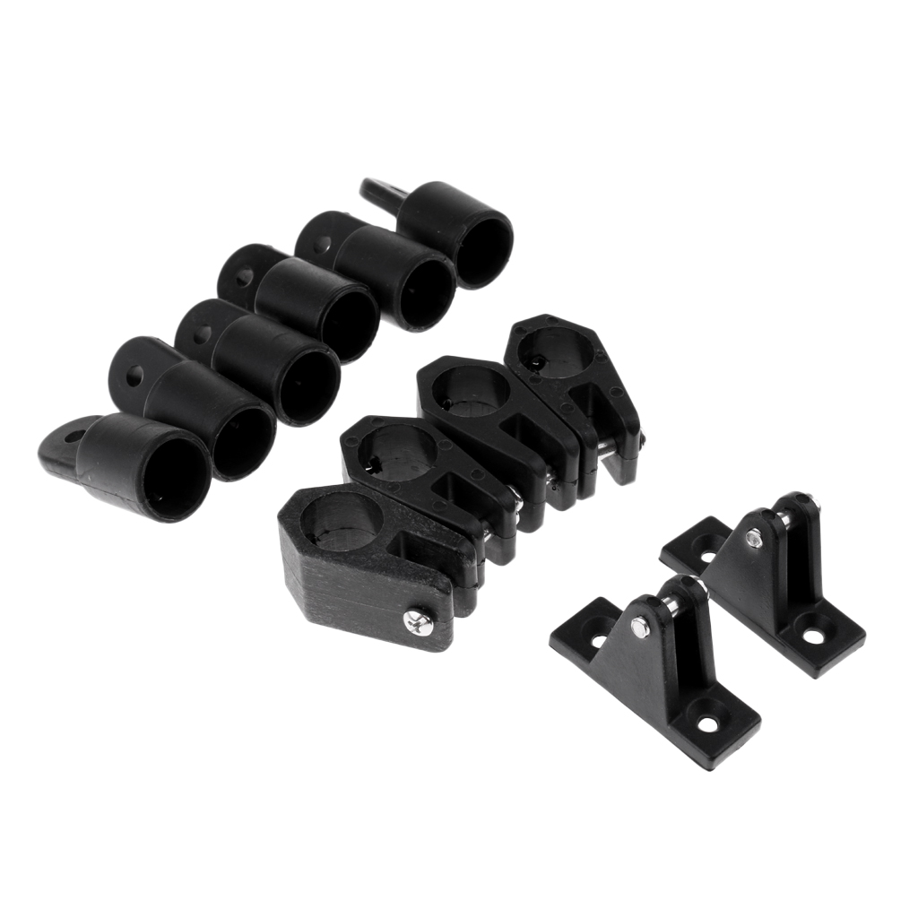 12pcs 7/8 Inch 22mm Bimini Top (3-Bow/4-Bow) Nylon Boat Jaw Slide, Cap Eye End,