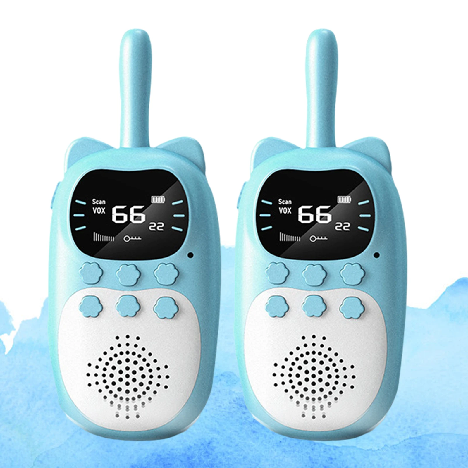 Plastic Wearable Kids Walkie Talkies LCD Toys Gifts for Children Fishing