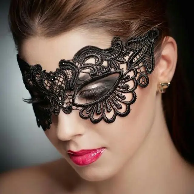 Darkest Hour Lace Hood, Sexy Blindfold Mask 