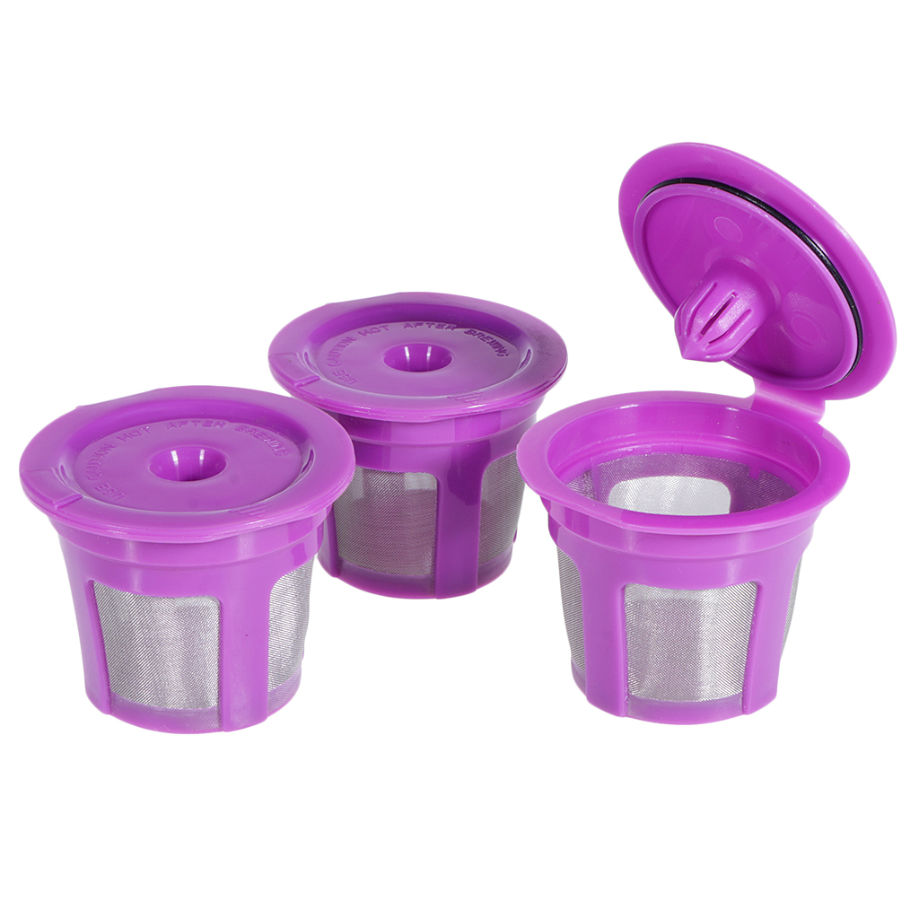 3Pcs Reusable K Cups Coffee Filters For Keurig K200 K300 K400 K500 K450/K460