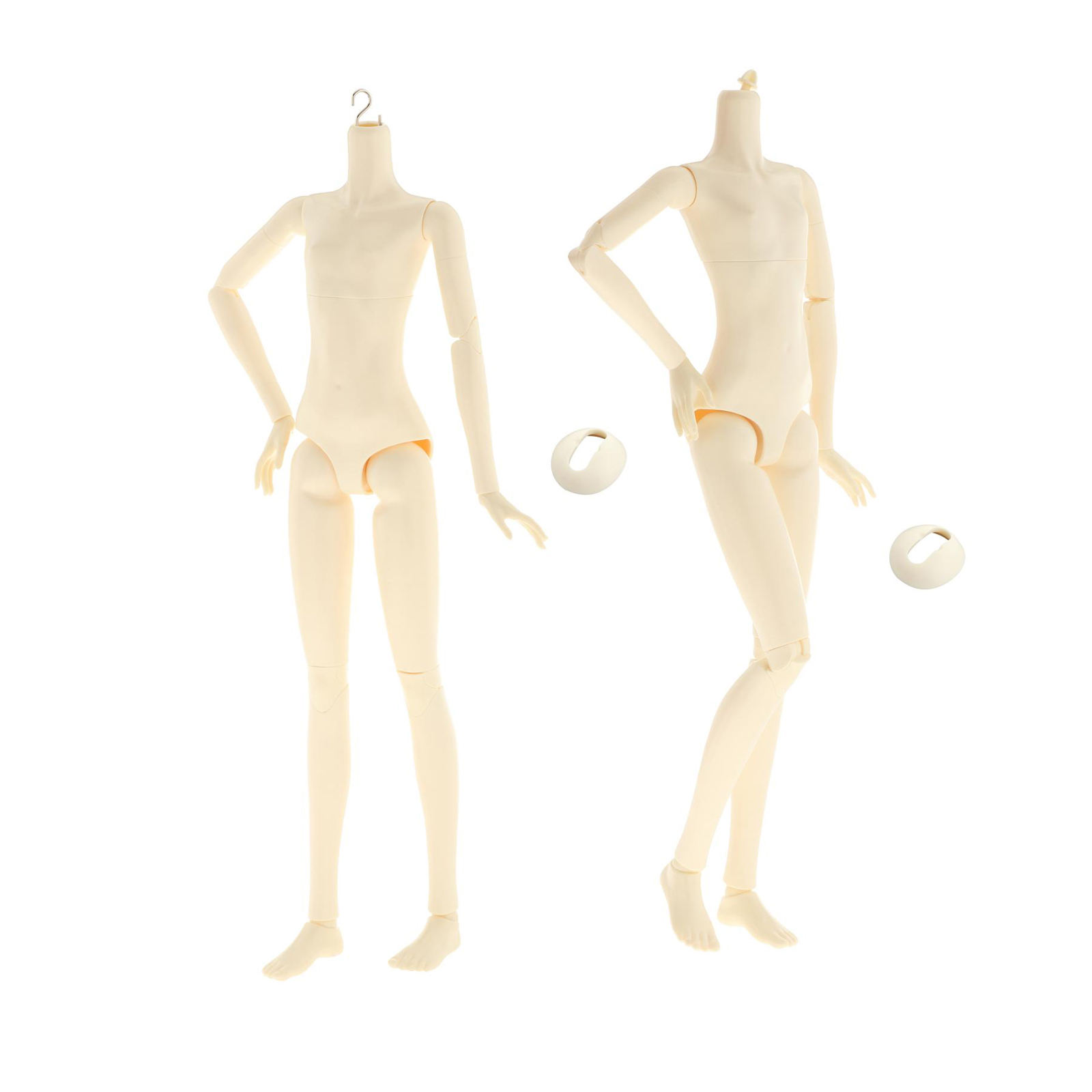 2pcs Flexible 1/3  Doll 20 Joints Ball Jointed Dolls Female Body Toy
