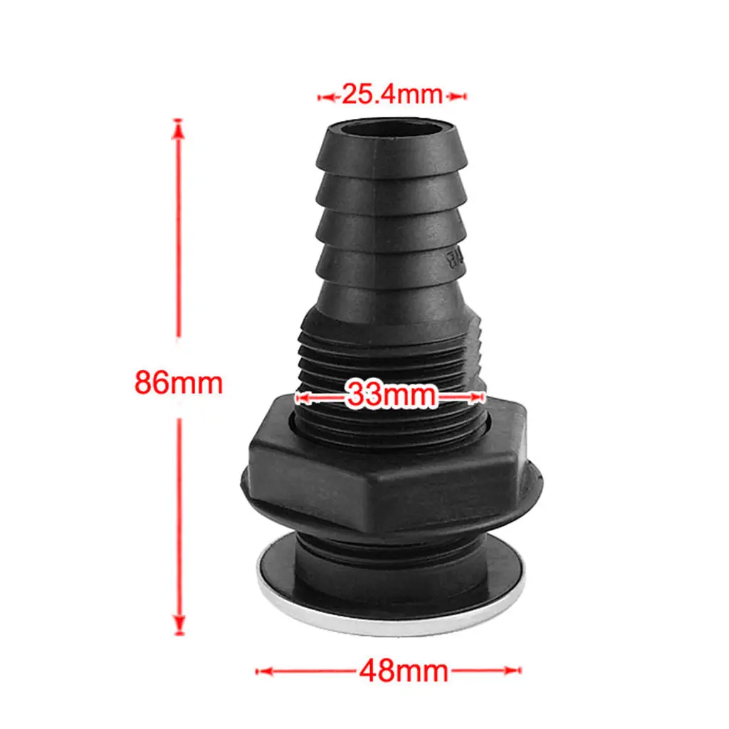 Boat On-board Passage On-board Drain Connection, Suitable For 25 Mm Hose