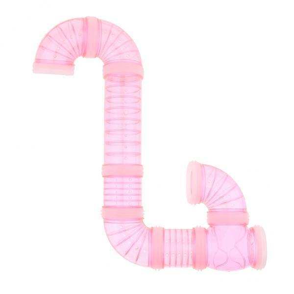 2x DIY External Connected Tunnel Tube Hamster Fun Tube Toys for Small Pet