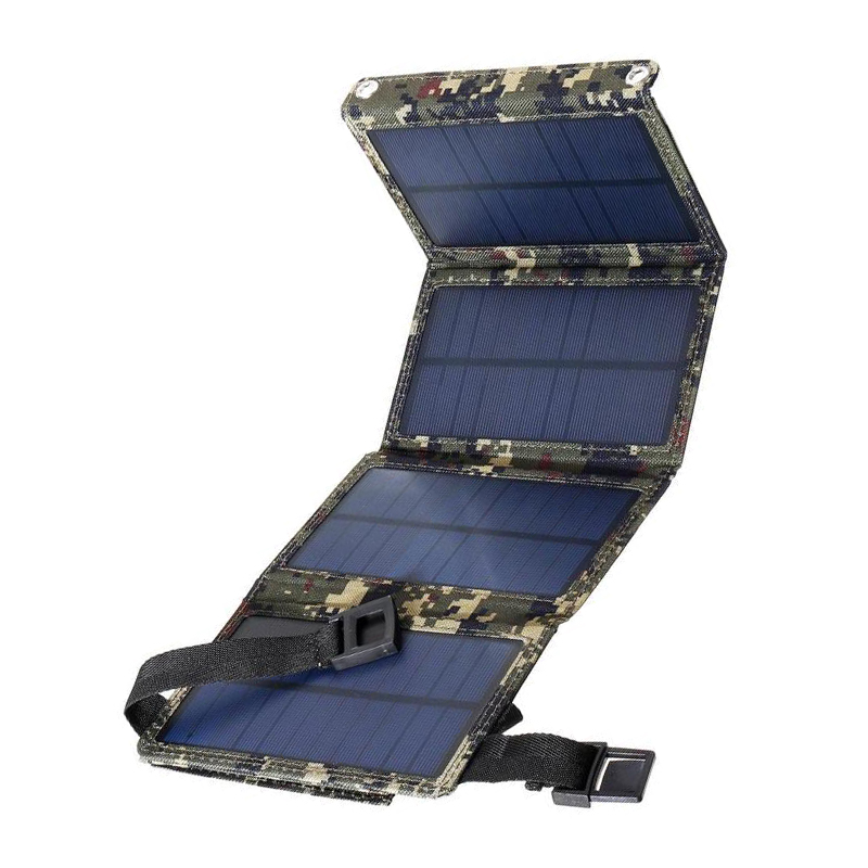 20W High Efficiency USB Solar Charger Outdoor Camping Solar Power Charger Tool